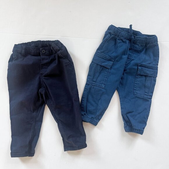 H&M 8 Piece Baby Pants Bundle Grey/Green/Blue, 12 months - Picture 7 of 13